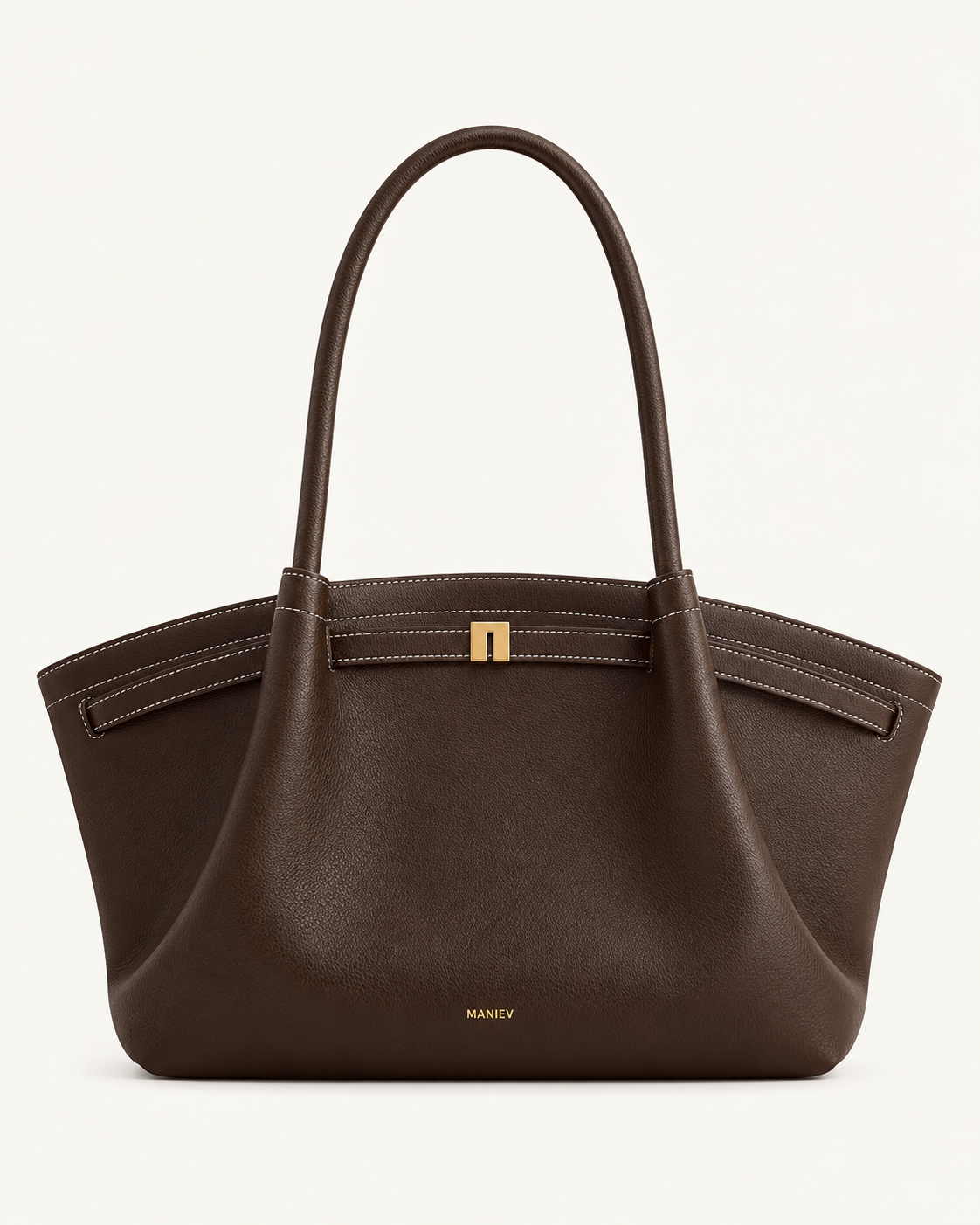 Hana Large Tote Bag - Dark Brown