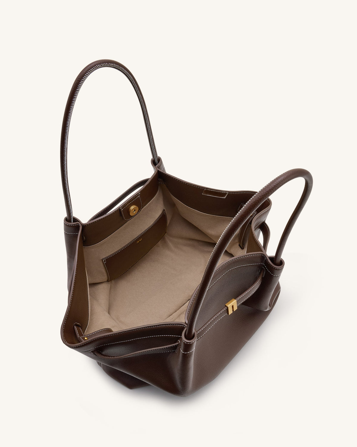 Hana Large Tote Bag - Dark Brown