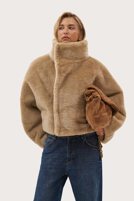 Sorrel Fur Jacket - Beige