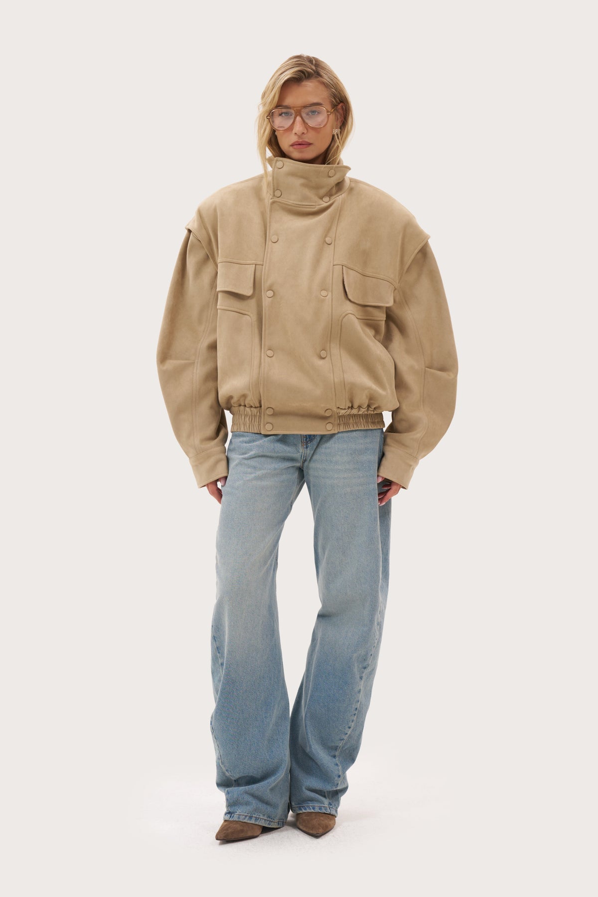 Fawn Oversized Jacket - Beige