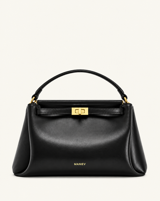 Carmen Top Handle Bag - Black