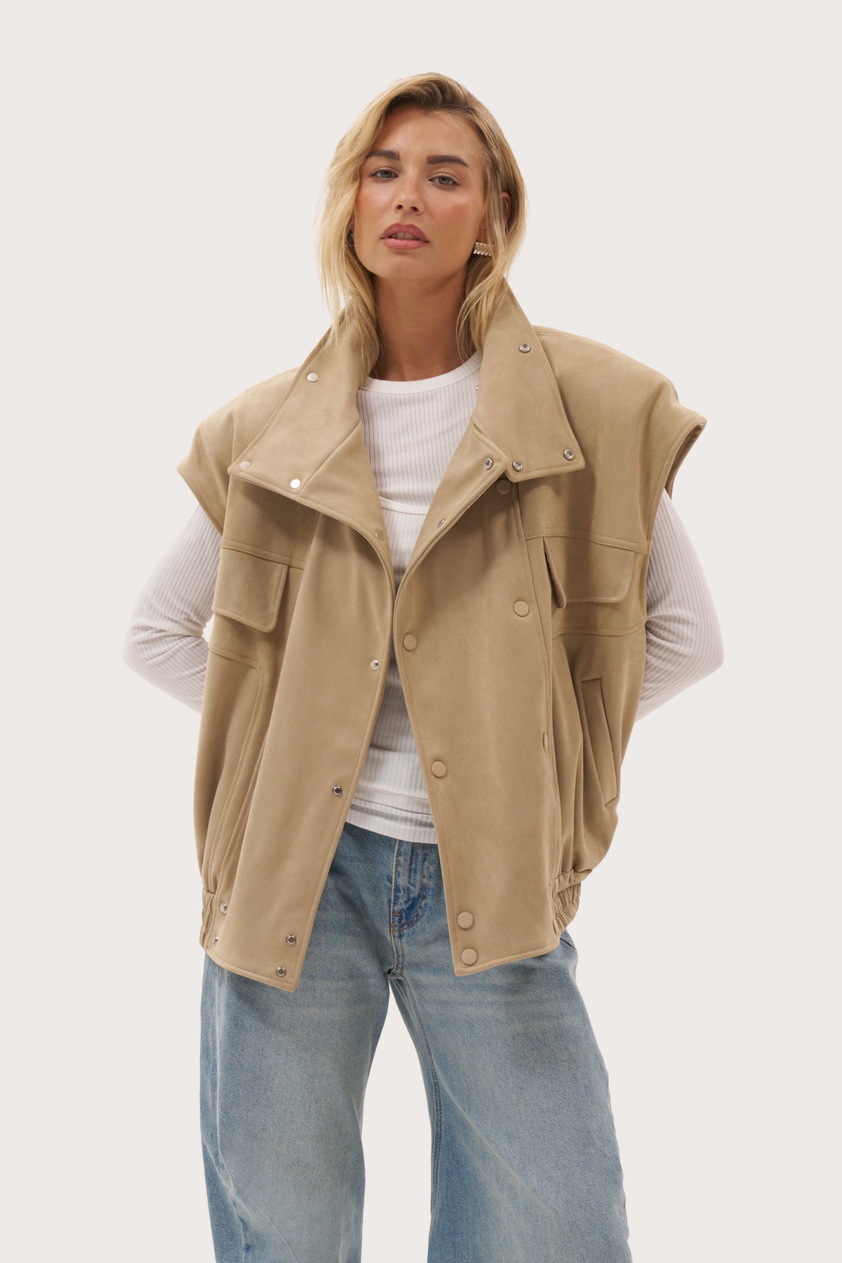Fawn Oversized Jacket - Beige