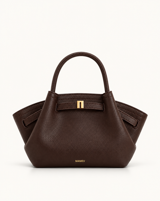 Hana Mini Tote Bag - Dark Brown