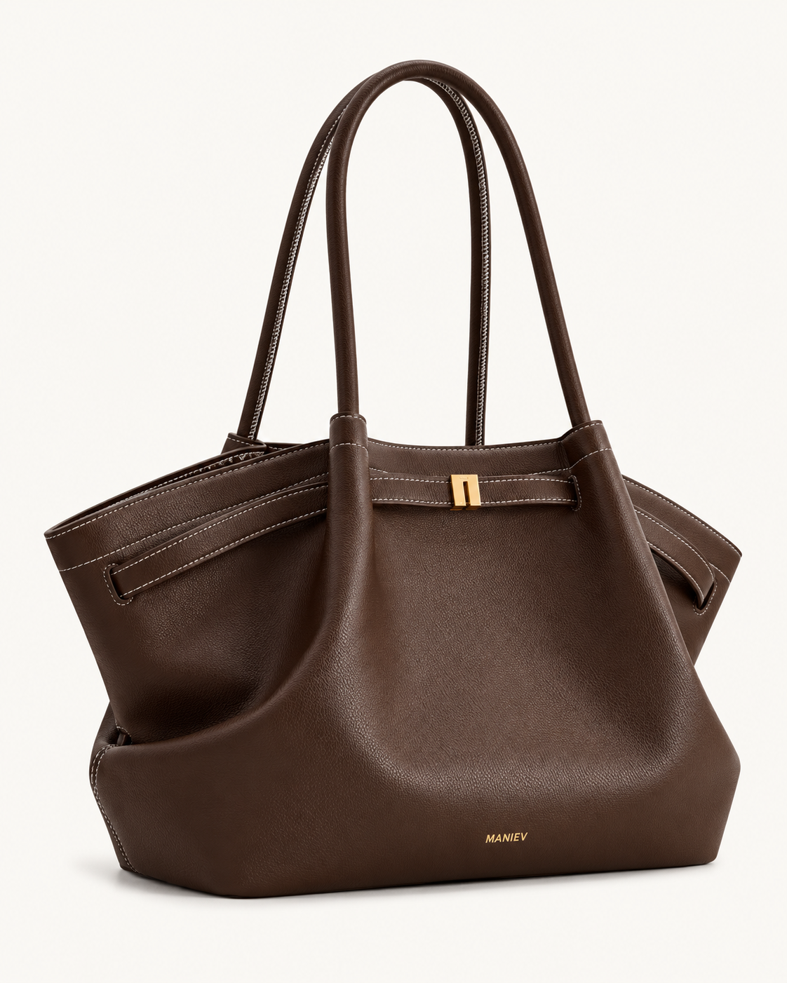 Hana Large Tote Bag - Dark Brown