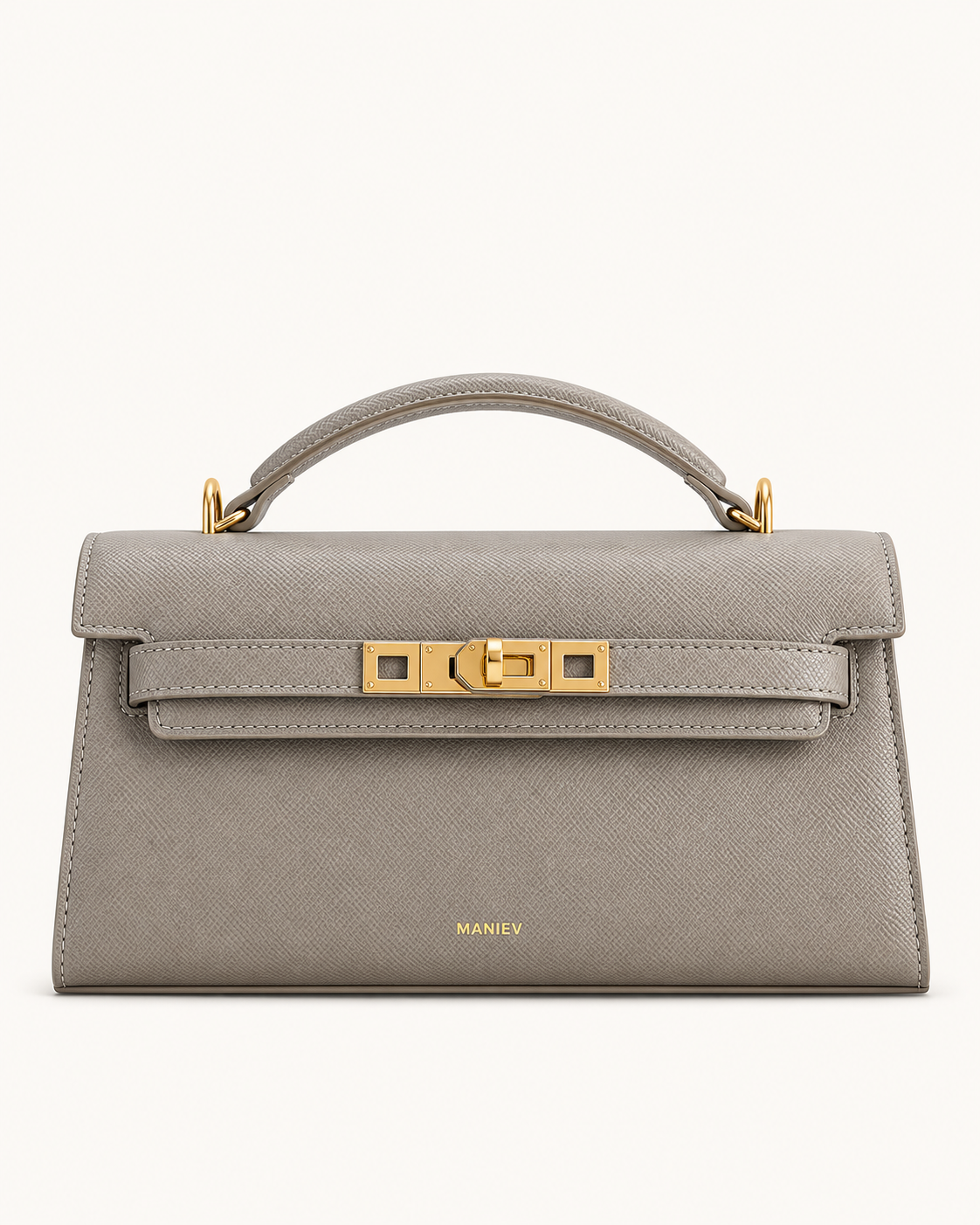Noor Top Handle Bag - Elephant Gray