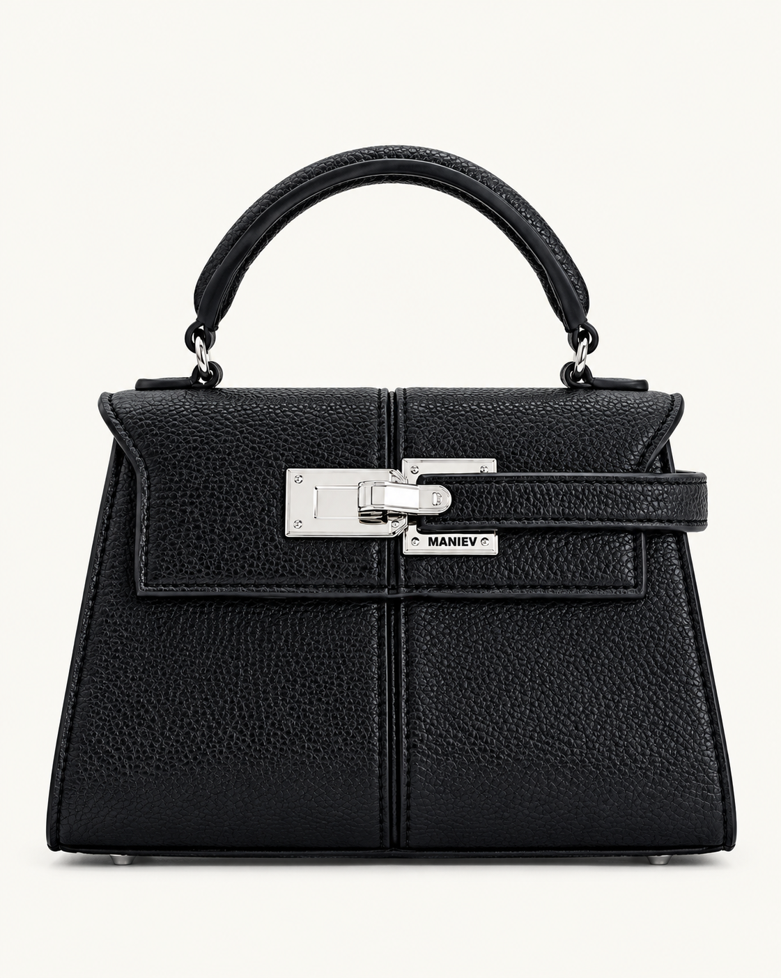 Elise Top Handle Bag - Black
