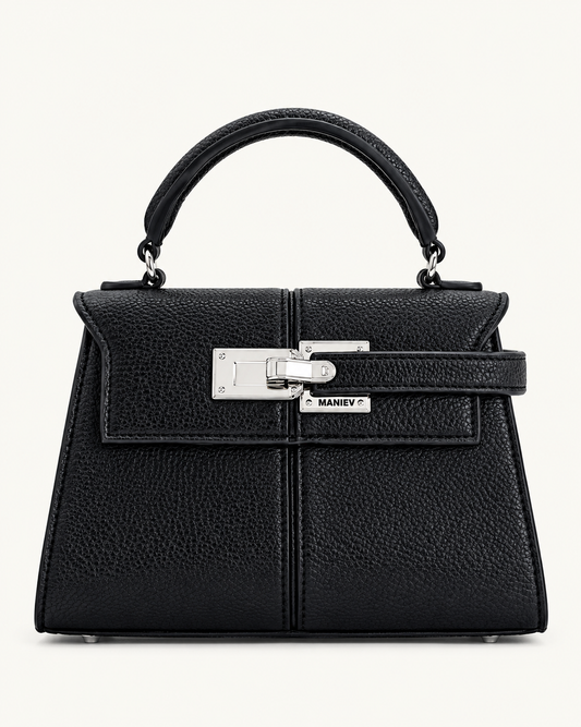 Elise Top Handle Bag - Black