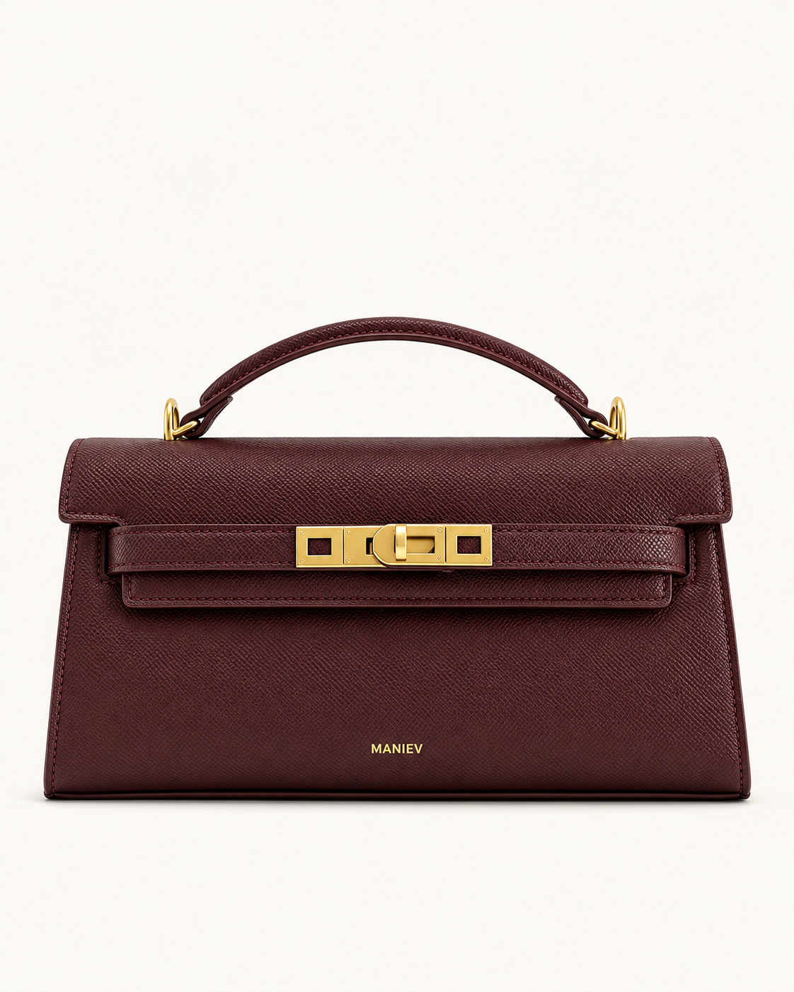 Noor Top Handle Bag - Deep Burgundy