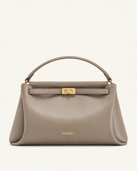 Carmen Top Handle Bag - Apricot