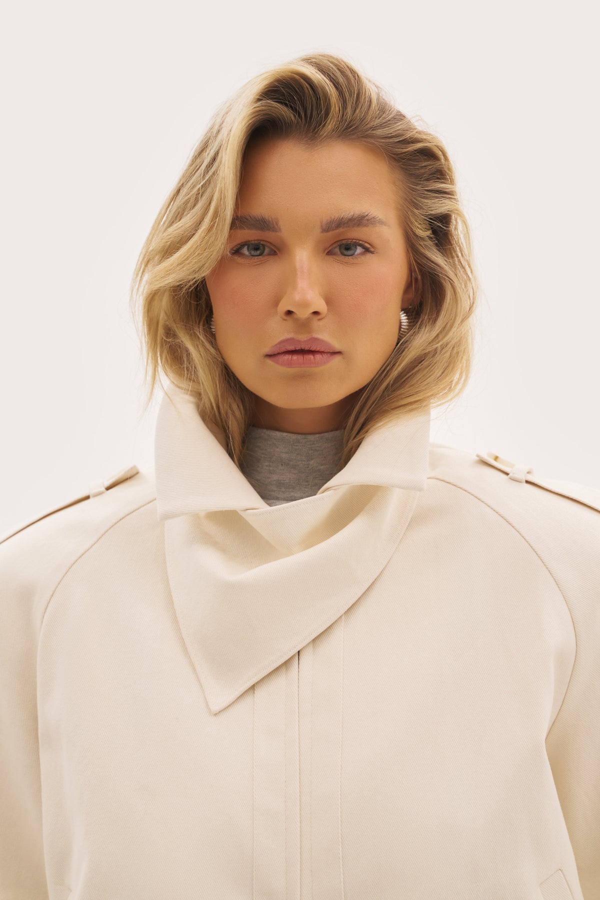 Albina Neckerchief Jacket - Cream