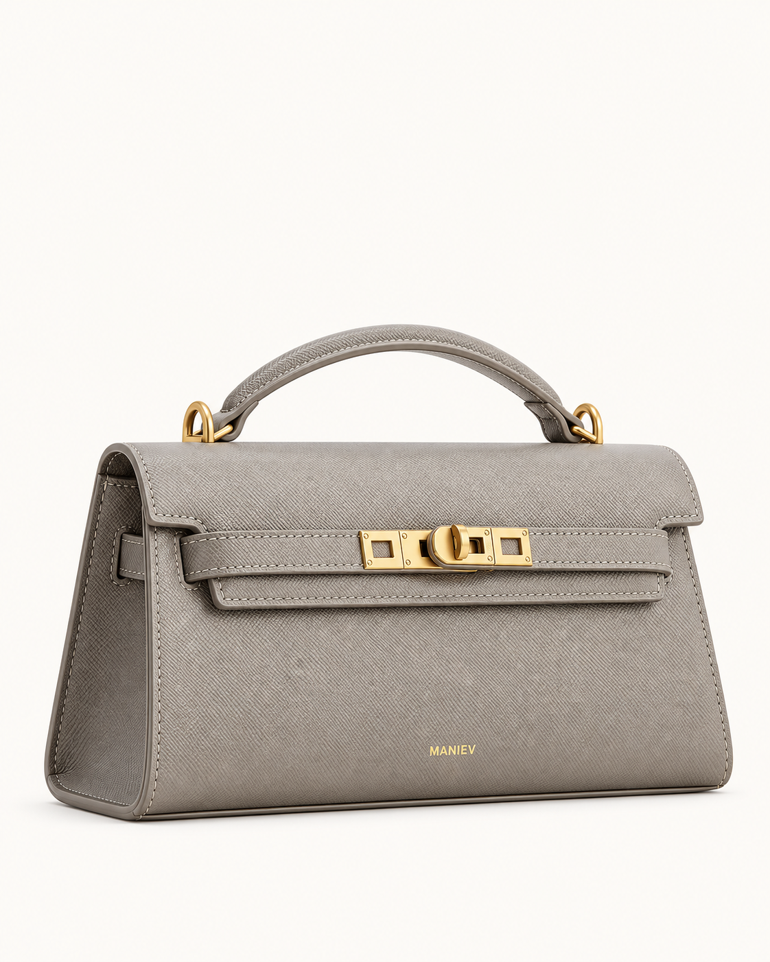 Noor Top Handle Bag - Elephant Gray