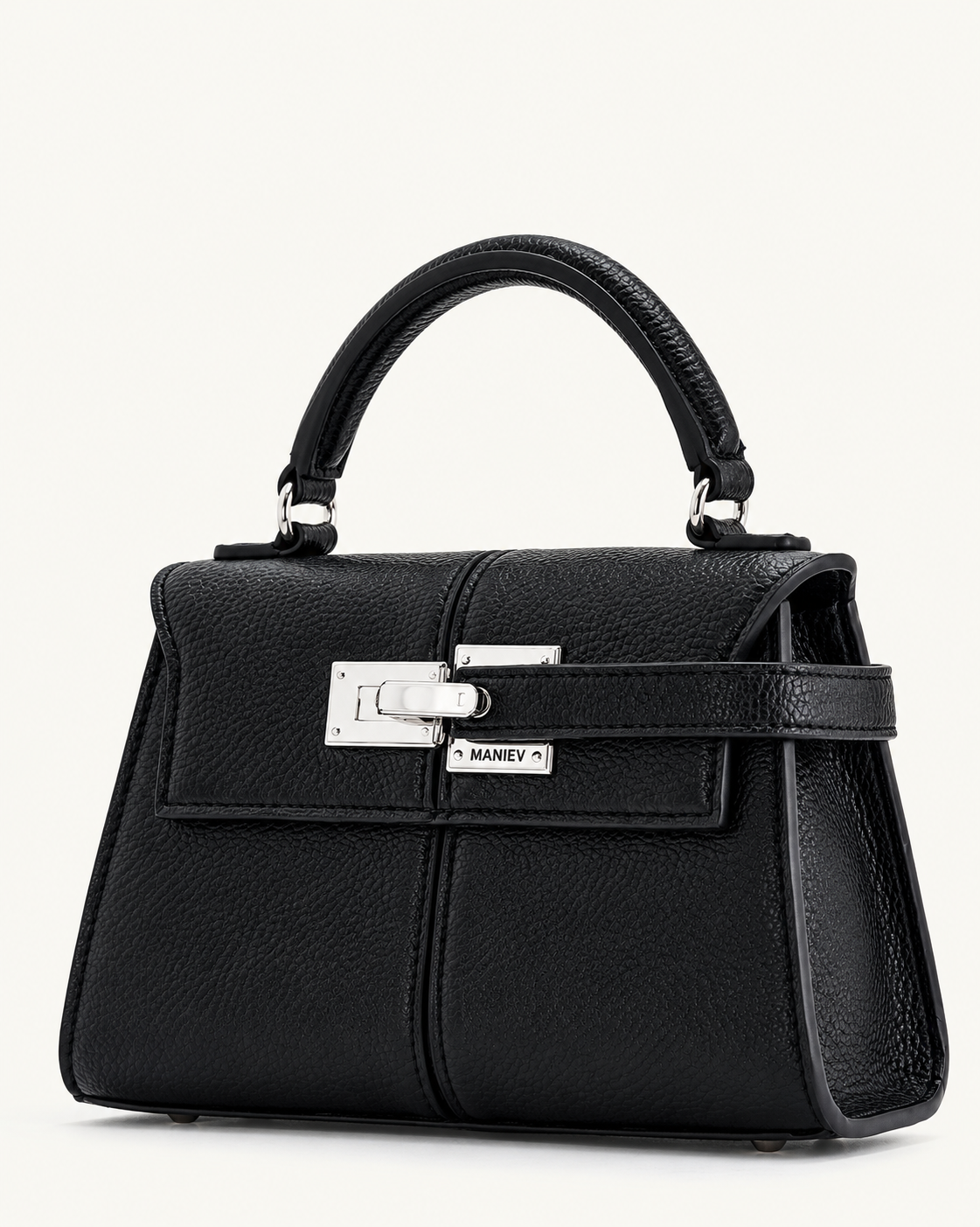 Elise Top Handle Bag - Black