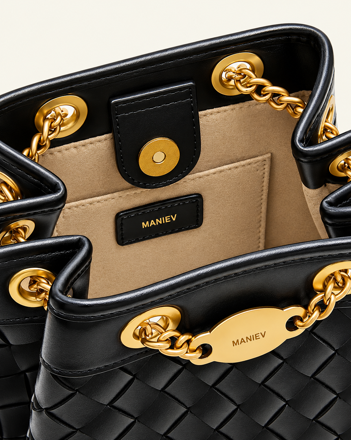 Rhea Pebbled Double Buckle Shoulder Bag - Black