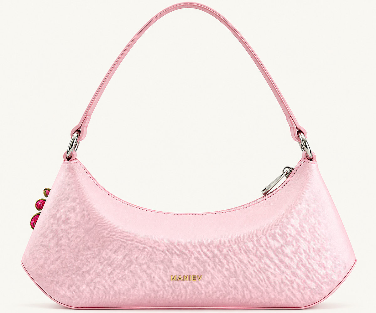 Lily Orchid Embroidered Shoulder Bag - Pink