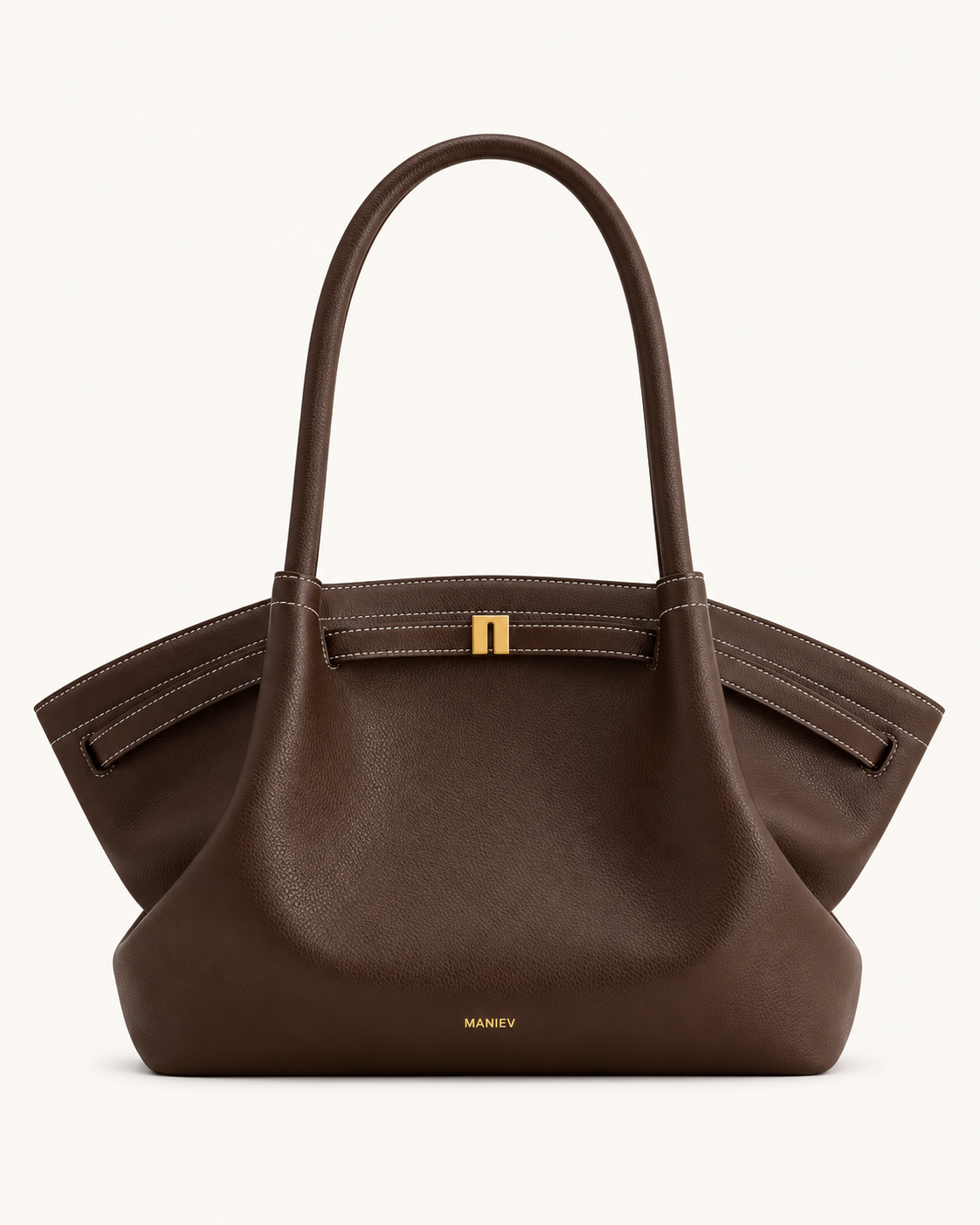 Hana Large Tote Bag - Dark Brown