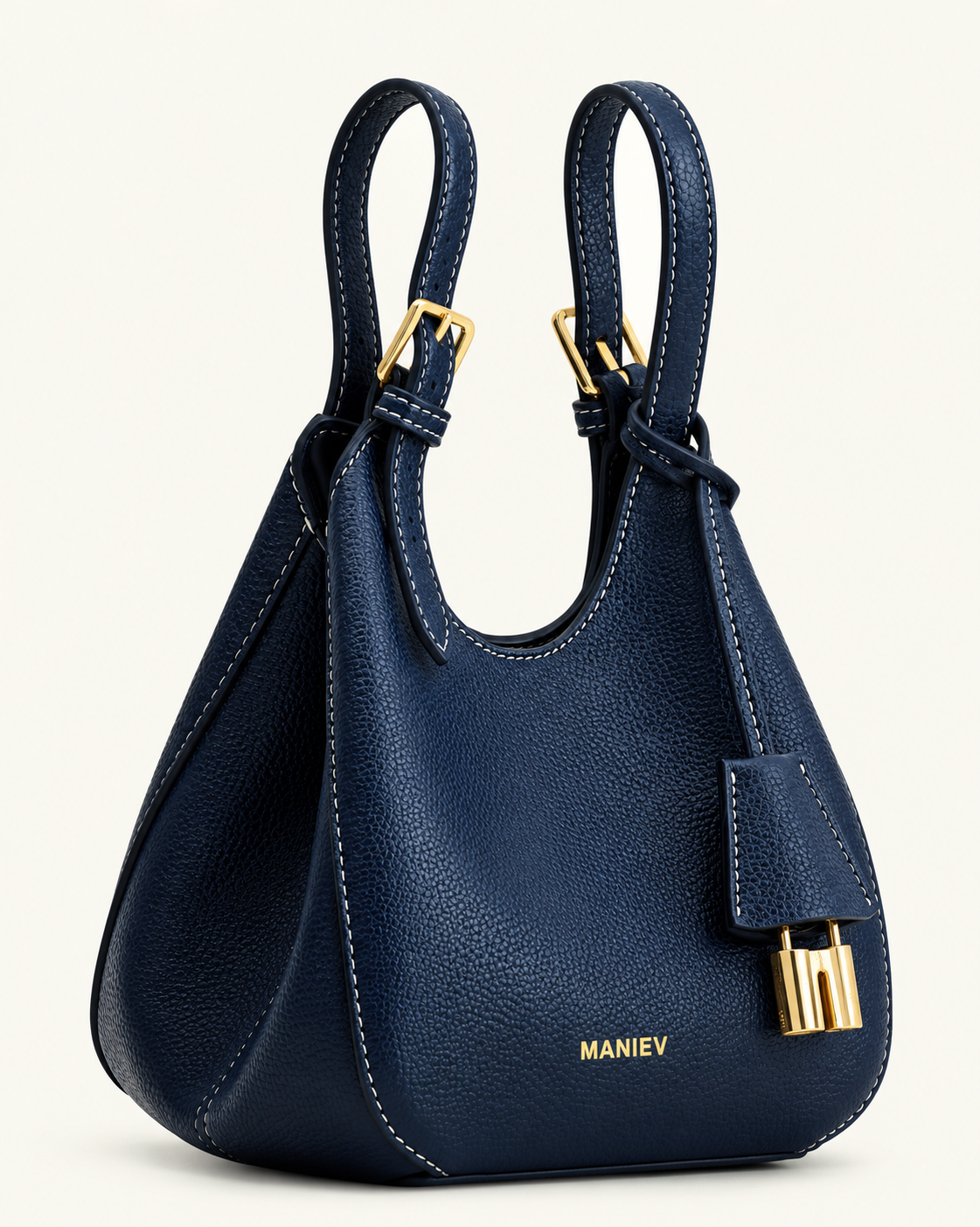 Ines Padlock Tote Bag - Navy