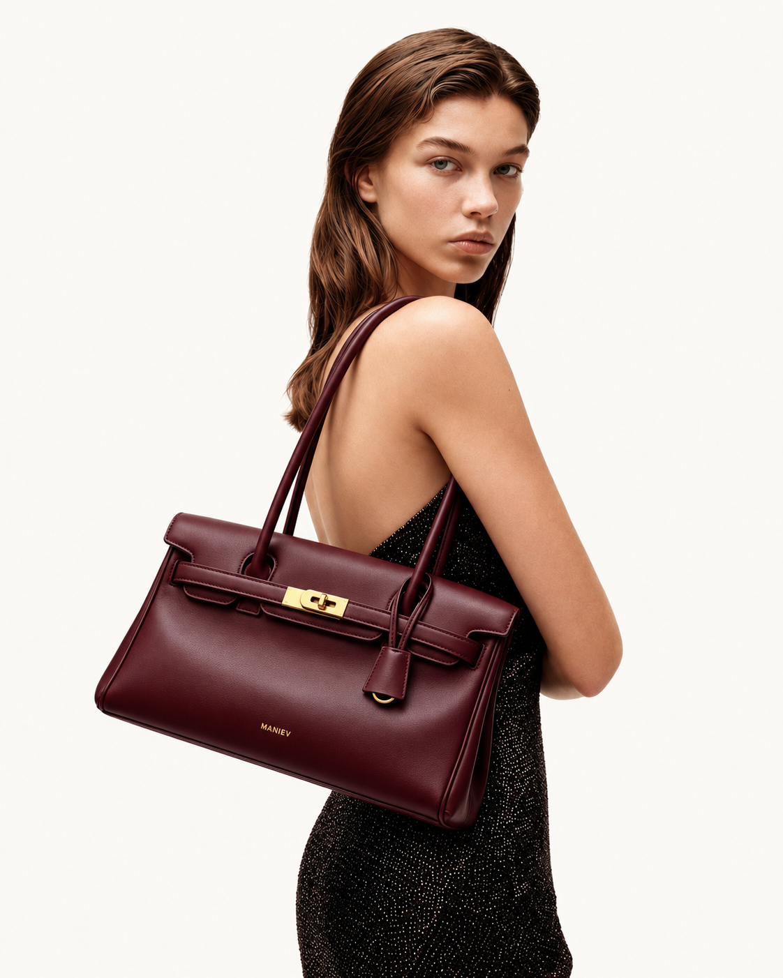 Yara Shoulder Bag - Deep Burgundy