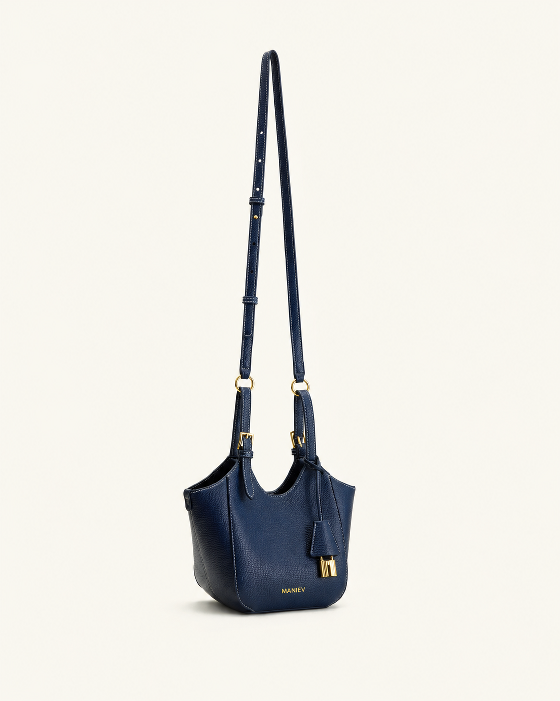 Ines Padlock Tote Bag - Navy